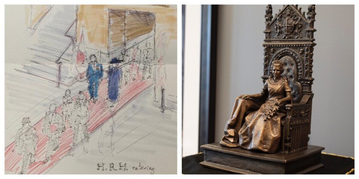 Take a gander: Senate displays new royal art 