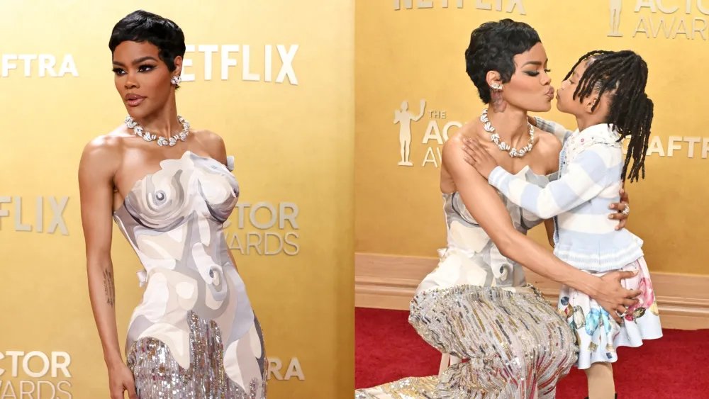 Teyana Taylor Wears Thom Browne at the SAG Actor Awards 2026