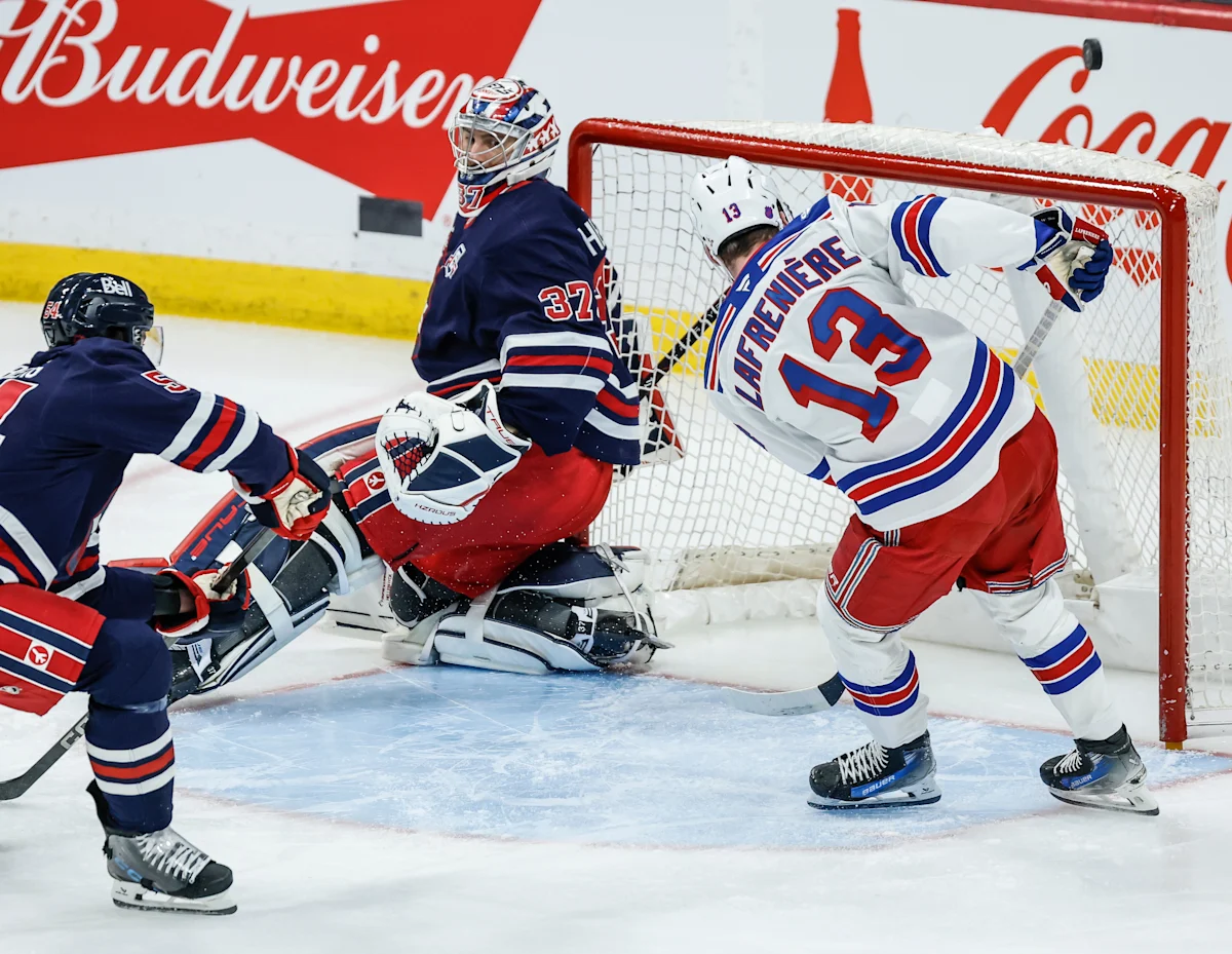 Lafreniere’s goal and assist help Rangers beat the Jets 6-3