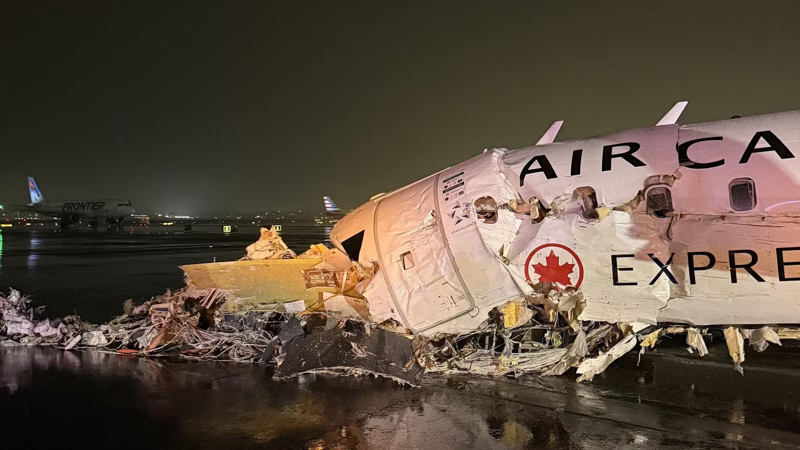 Air Canada Flight Attendant Thrown 100 Meters In Jump Seat During LaGuardia Crash