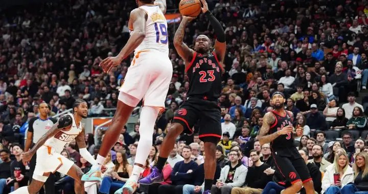 Barrett powers Raptors to 122-115 win over Suns