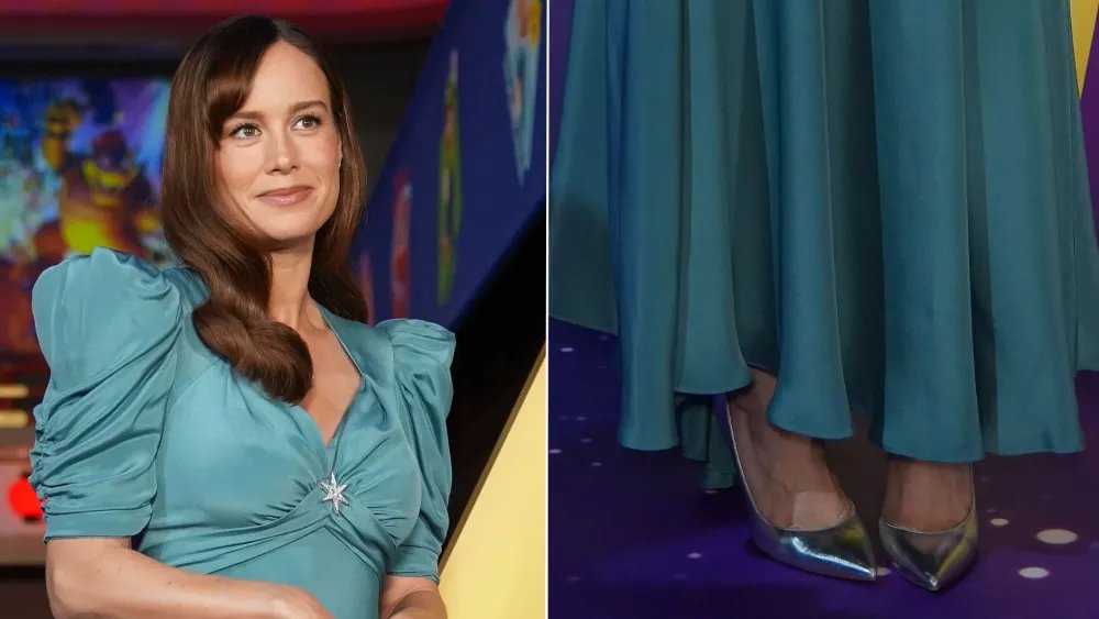 Brie Larson Channels Rosalina in Silver Pumps in Kyoto