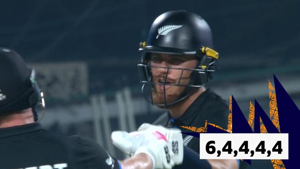 New Zealand's Allen smashes five consecutive boundaries in same over