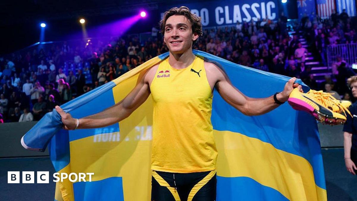 Armand Duplantis: Two-time Olympic pole vault champion breaks world record at Mondo Classic in Sweden