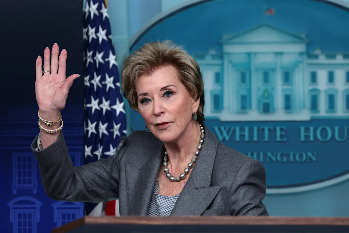 Education Secretary Linda McMahon announces student loans transfer to the Treasury, aims to get defaulted borrowers on repayment