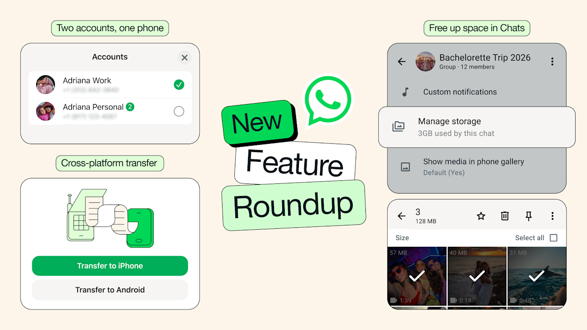 WhatsApp rolls out updates including multiple accounts for iOS