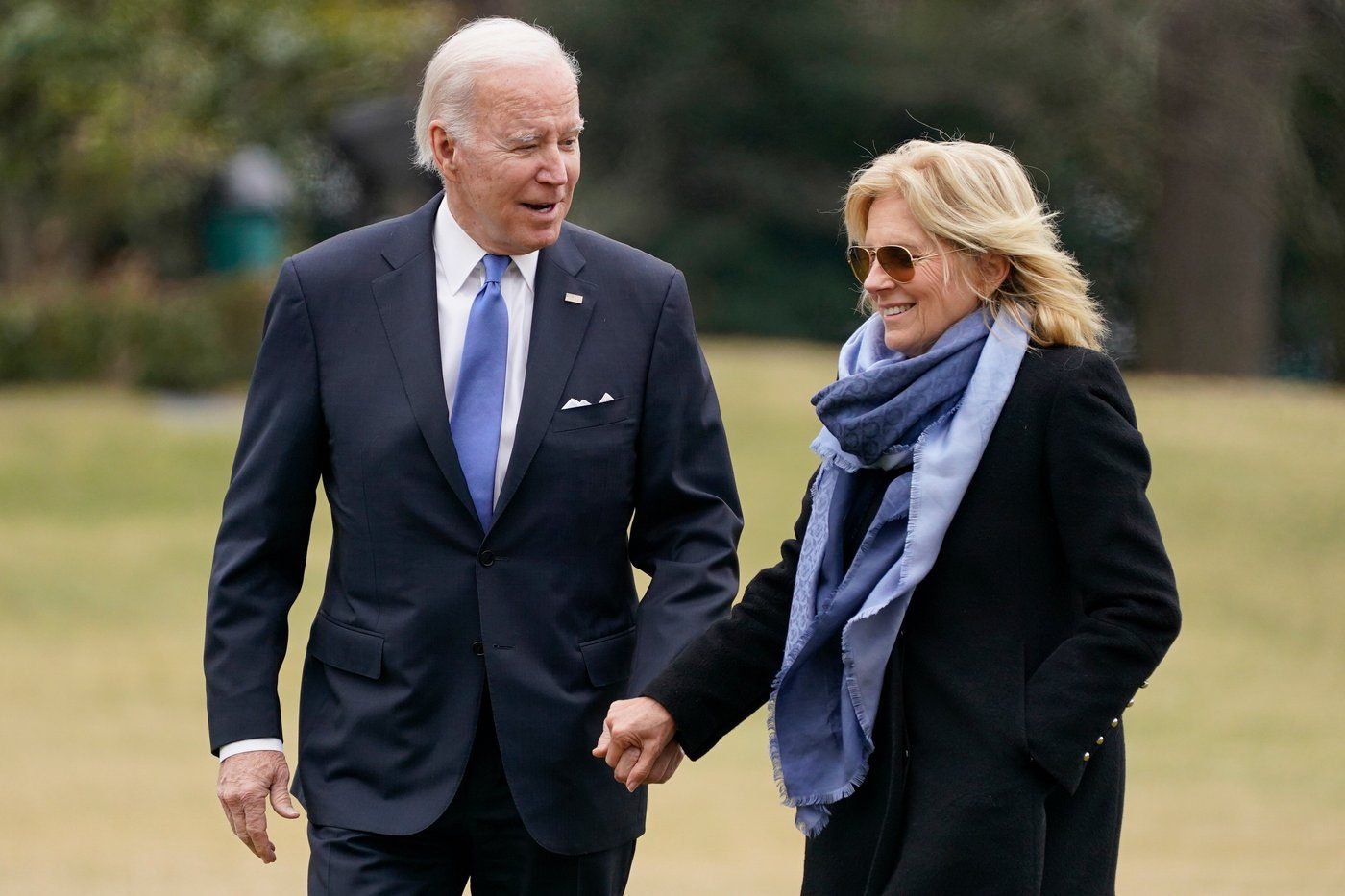 Joe and Jill Biden adopt a pair of black Lab-mix puppies named Boo and Scout