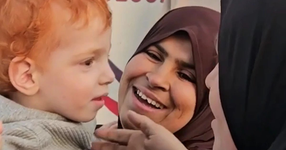 Children return to Gaza after being evacuated as babies