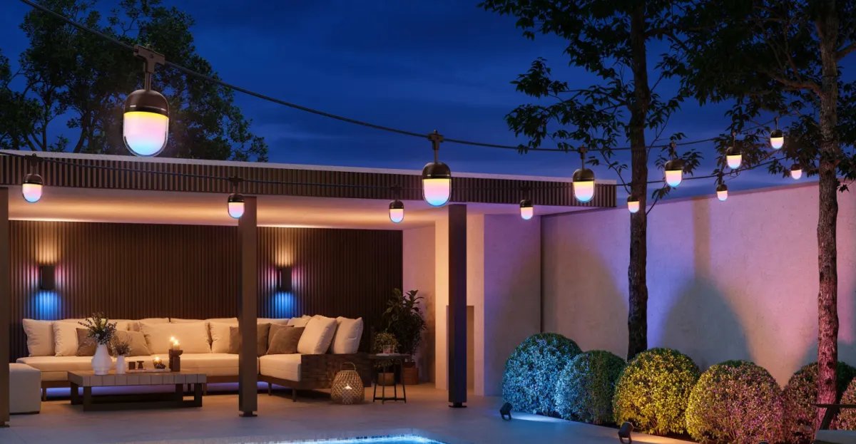 Every bulb on Govee’s new outdoor string lights can display multicolor effects