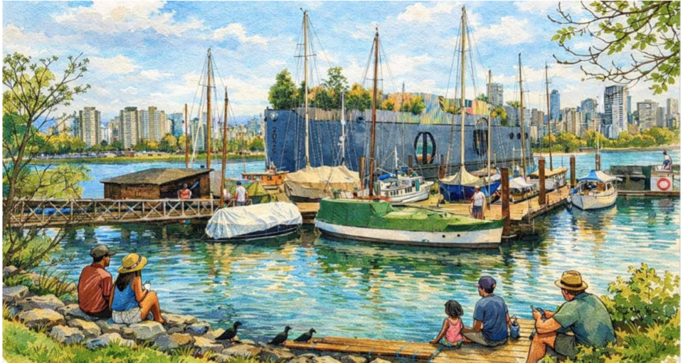 Sauna, cold plunge barge proposed for Vancouver waterfront