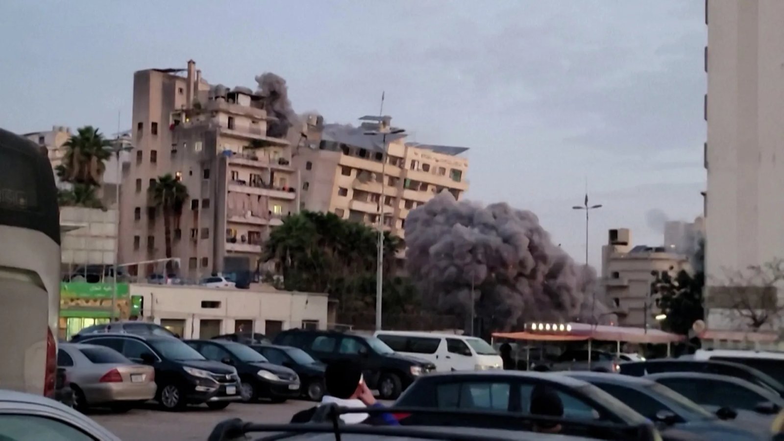 Israeli air strike flattens residential building in Beirut | Israel attacks Lebanon