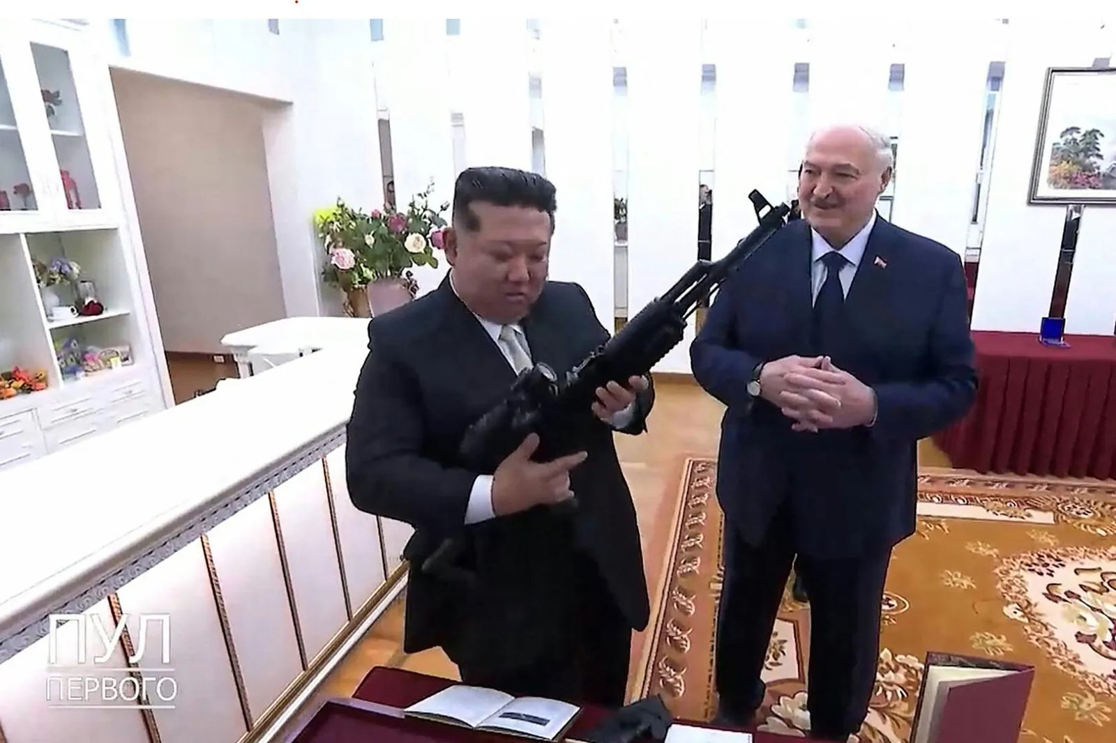 Kim Jong Un gifted gun after Belarus friendship treaty | Conflict