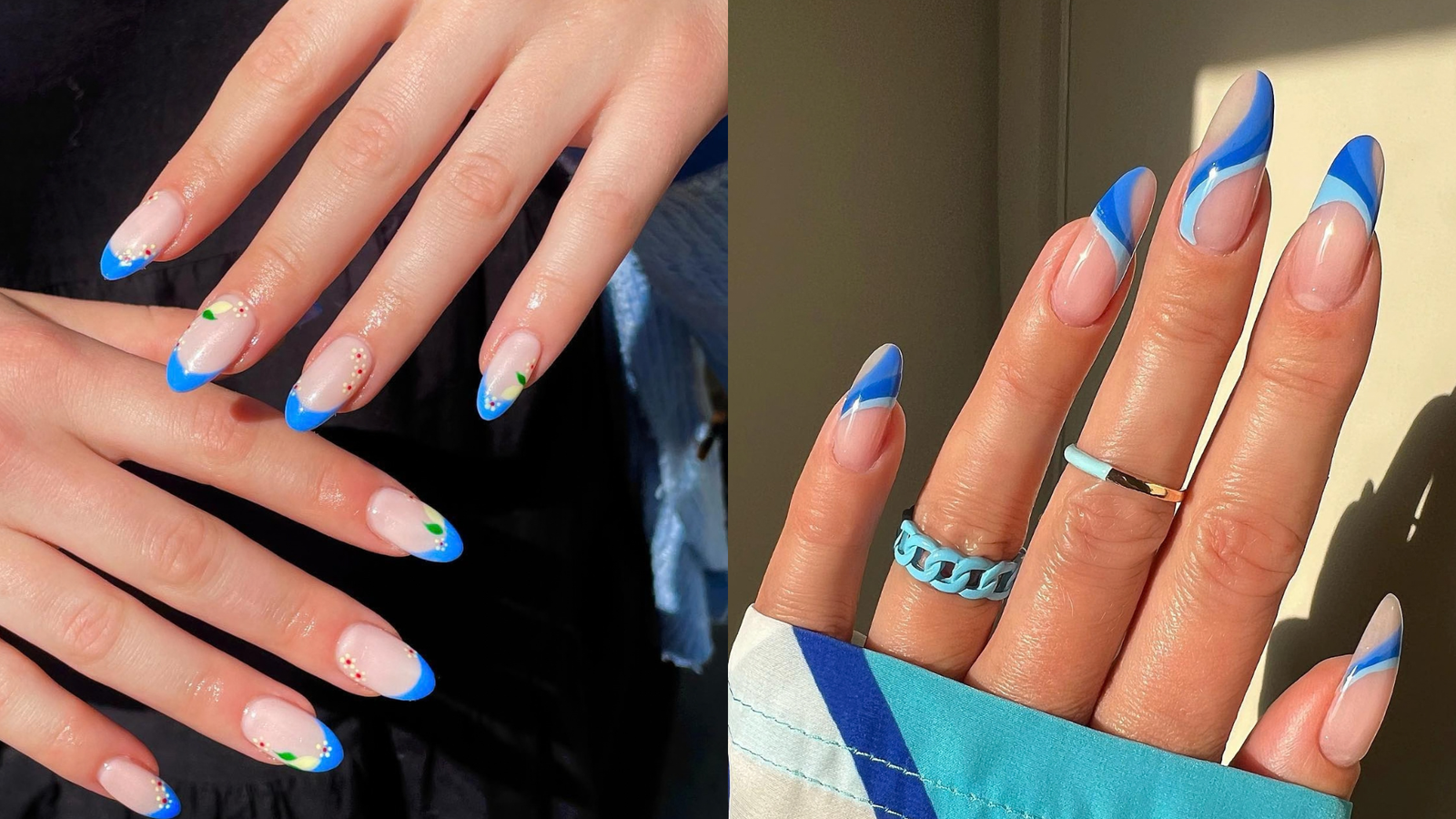 Blue Nails Are Trending—19 French Tip Ideas to Try ASAP