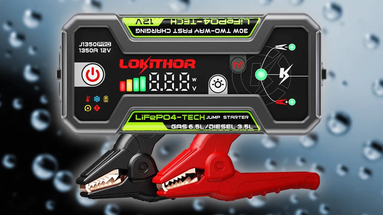 The Lokithor J150 Pro LiFePO4 Cordless Car Jump Starter Drops Below $50