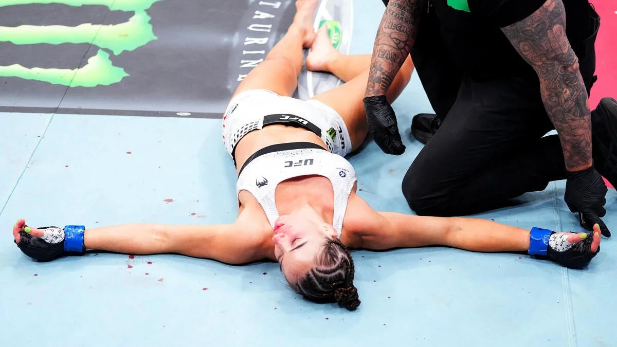 Maycee Barber suffers frightening stoppage loss to Alexa Grasso at UFC Fight Night