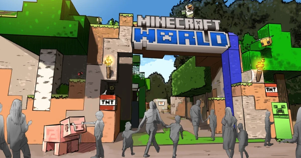 Minecraft World, a theme park with the world’s first-ever Minecraft rollercoaster, to open in the UK next year