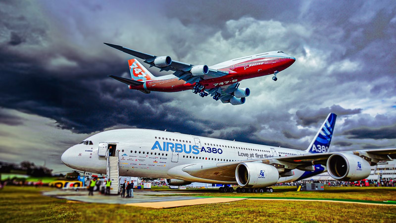 The Striking Differences Passengers Notice Between The Airbus A380 & Boeing 747
