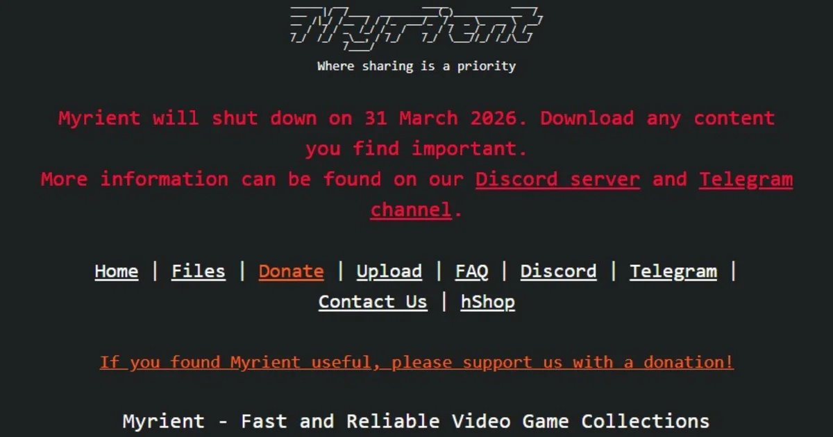 Ongoing RAM price crisis cited as one of the reasons “game preservation service” Myrient is shutting down this month