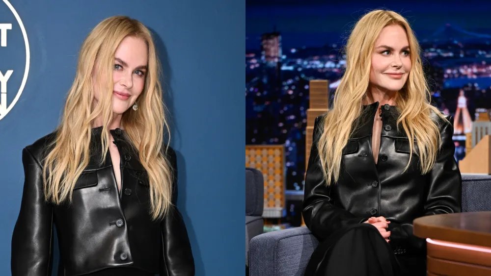 Nicole Kidman Goes Sleek in Khaite on ‘The Tonight Show’
