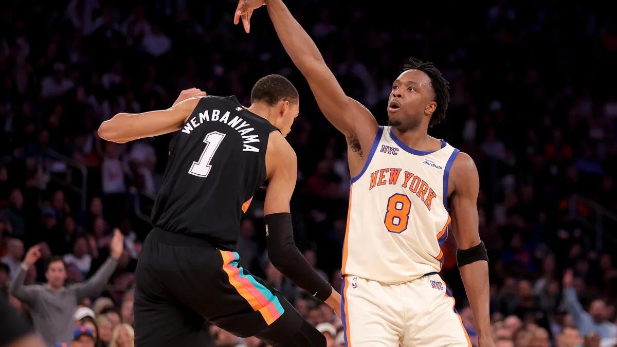 Knicks end Spurs’ 11-game winning streak with newfound defensive prowess