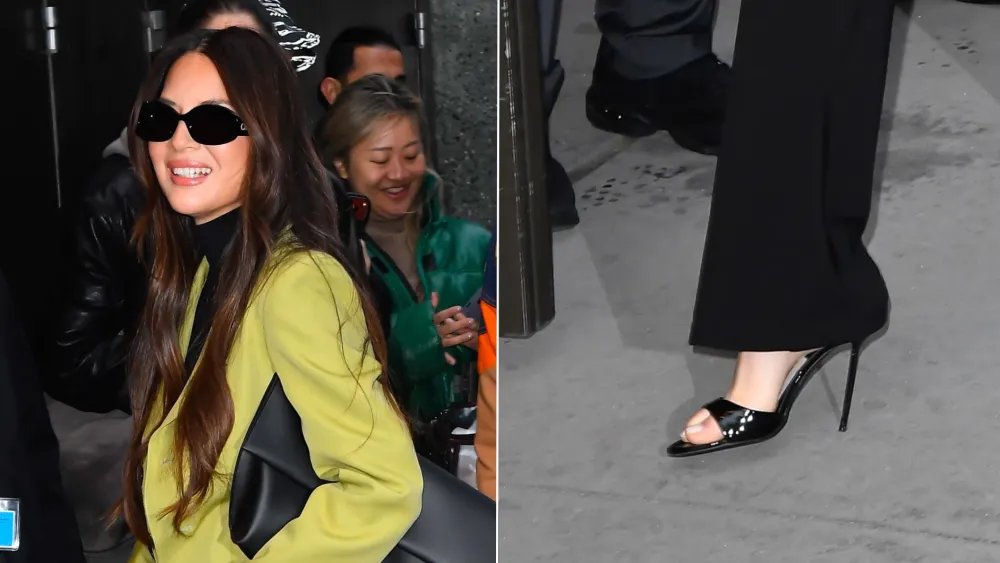 Olivia Munn Wears Celebrity-favorite Paris Texas Mules on ‘GMA’