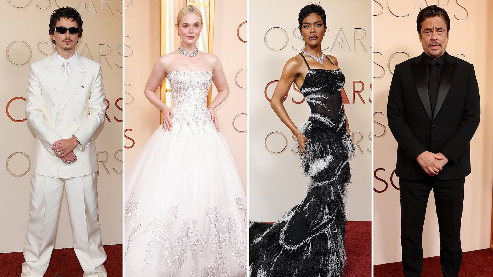 Stylish Oscars red carpet fashion and beauty looks