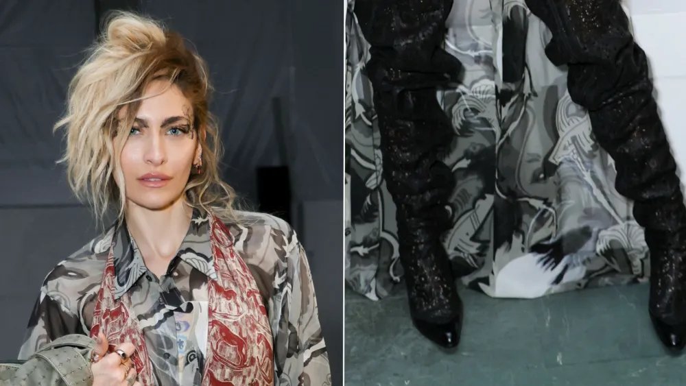 Paris Jackson Trades Sock Boots for Slouchy Boots at Vivienne Westwood