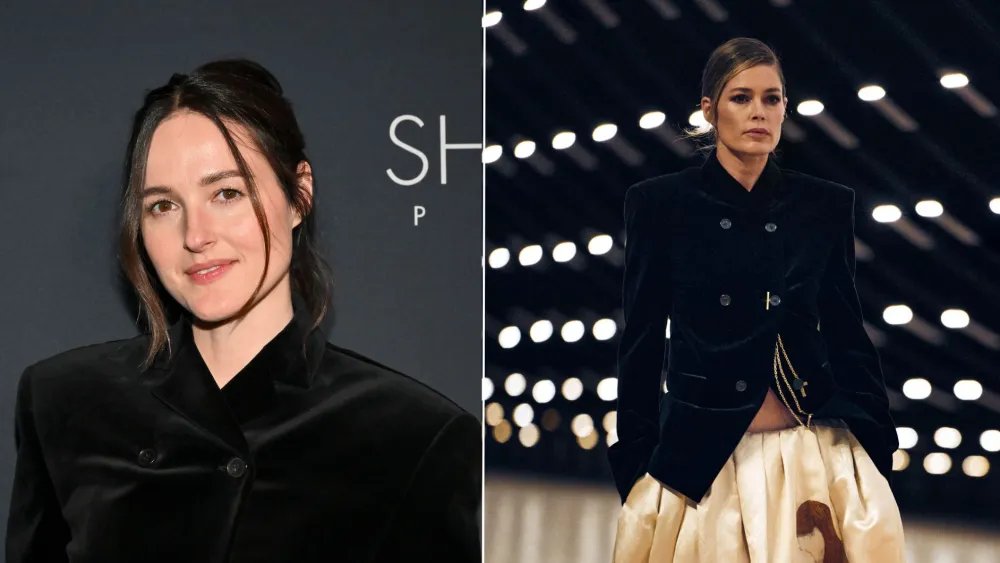 Renate Reinsve Wears Khaite Painted Satin Look Before Oscars