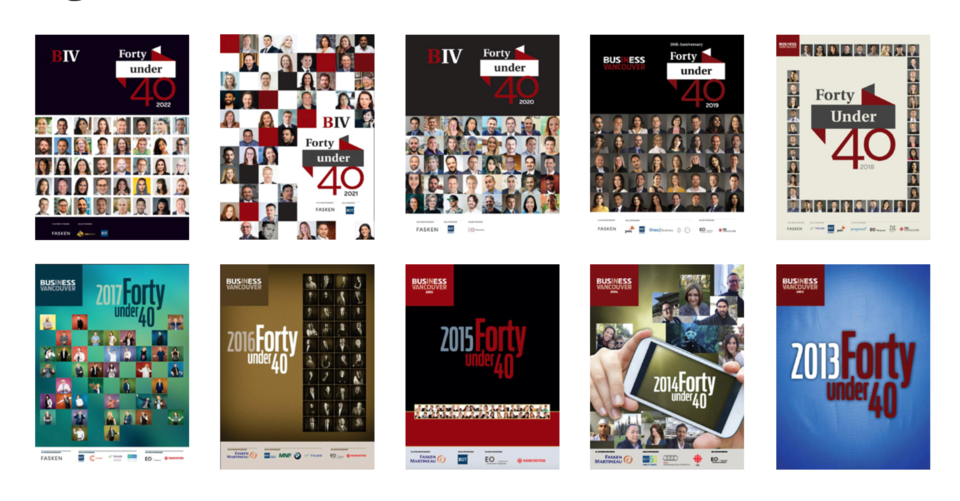 Following BIV's Forty under 40 recipients over nearly four decades