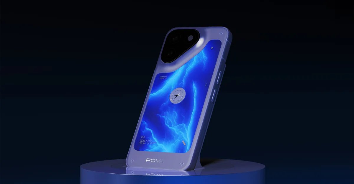 Tecno’s latest concept phone is lit by neon