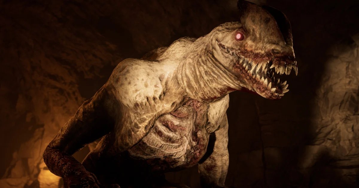 Jurassic Park, parkour and Five Nights At Freddy’s meet in Terrible Lizards, in which you must go faster