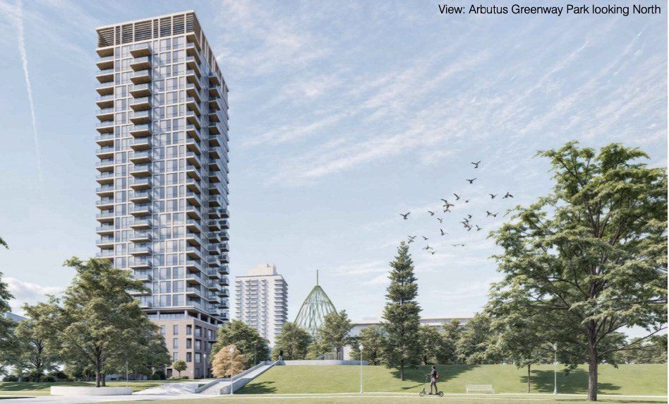 Opposition mounts against 25-storey rental tower proposed for Kitsilano