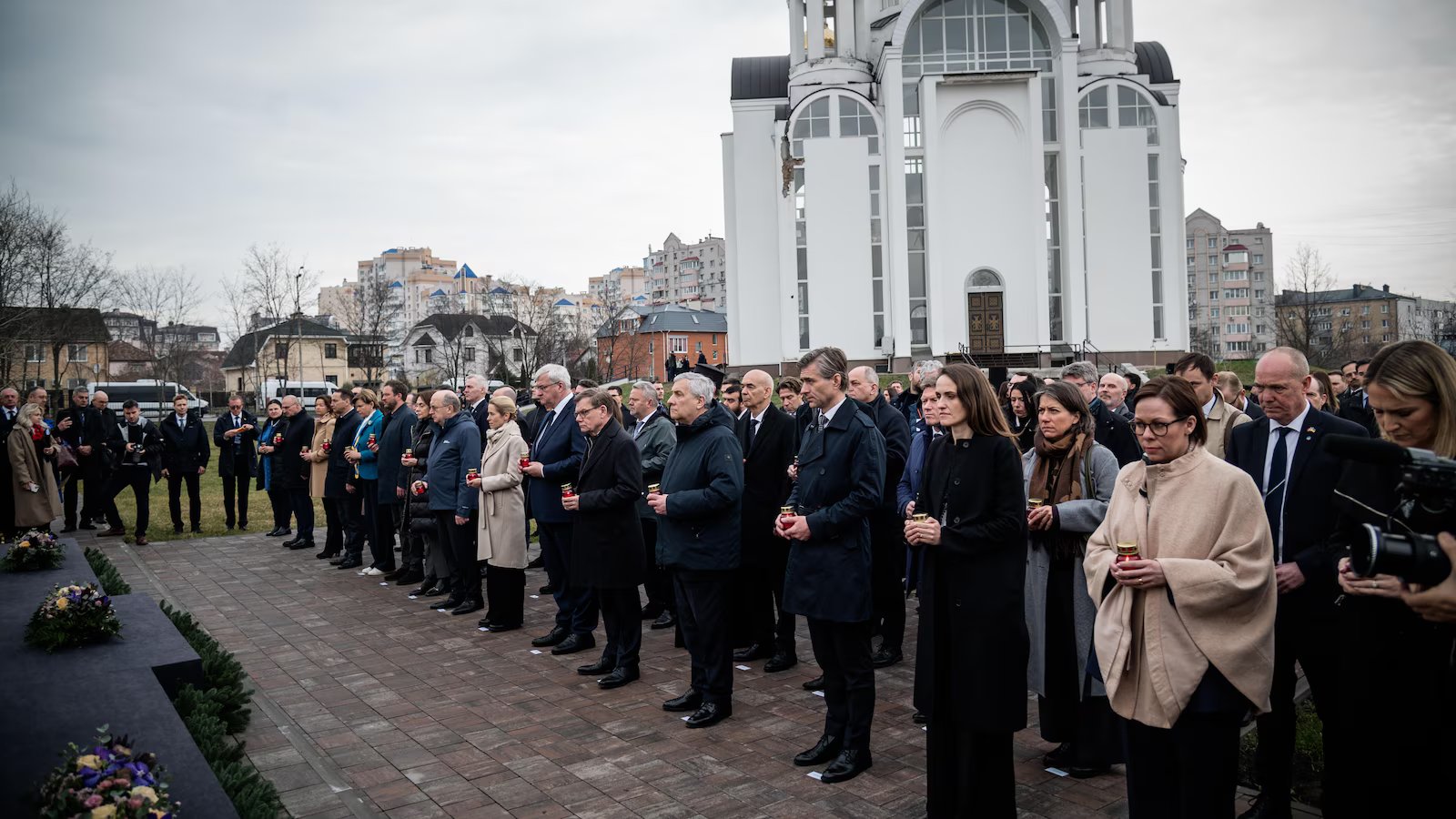 European diplomats visit Ukraine on anniversary of Russia’s Bucha atrocities