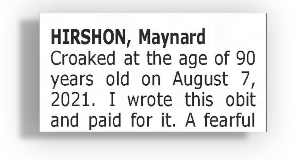 Offbeat Obituaries Celebrate Loss With Levity (and Brutal Honesty)