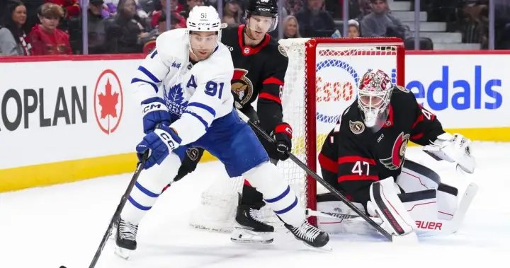 Short-handed Senators do enough to beat Leafs