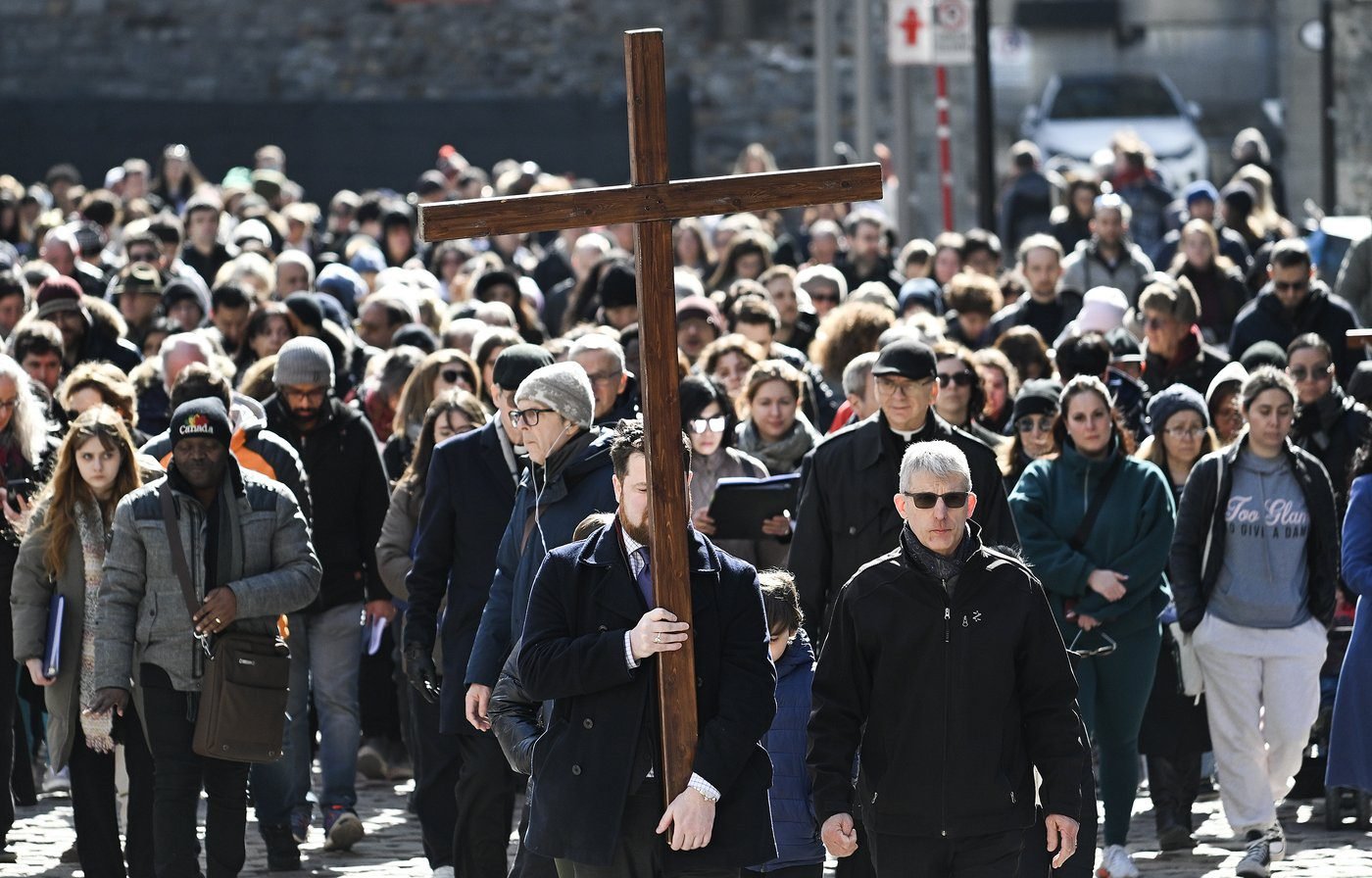 New secularism law is looming over Way of the Cross marches on Good Friday in Quebec