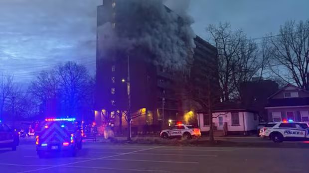 Fire in London apartment building leaves several injured