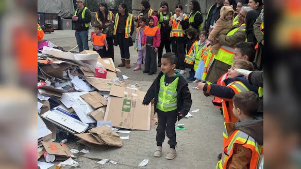 5-year-old B.C. boy celebrates birthday at recycling centre