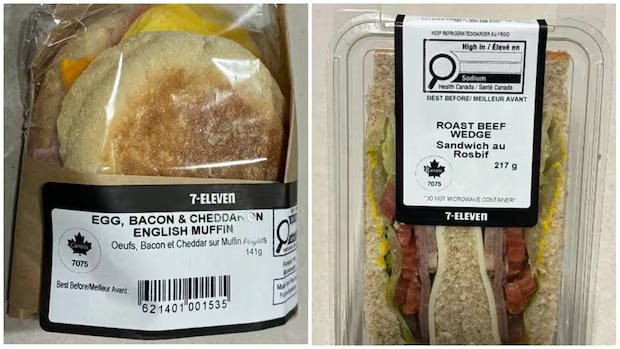 7-Eleven sandwiches, subs and wraps recalled over Listeria concerns