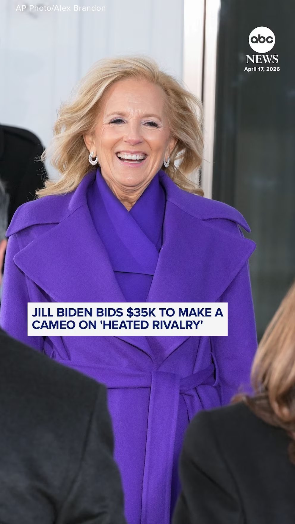 WATCH:  Jill Biden bids $35,000 for guest role on ‘Heated Rivalry’