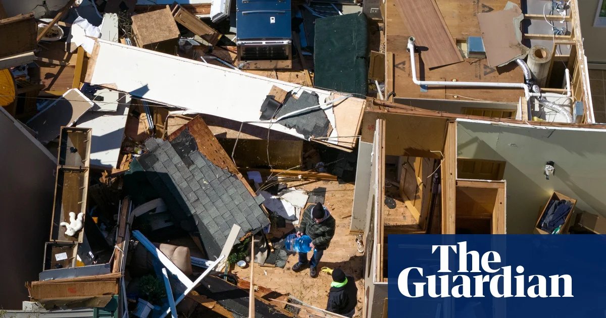 Tornadoes and heavy winds destroy homes and roads across US midwest | US weather