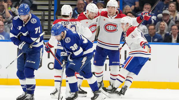 Habs take Game 1 in Tampa with hat trick from Slafkovsky
