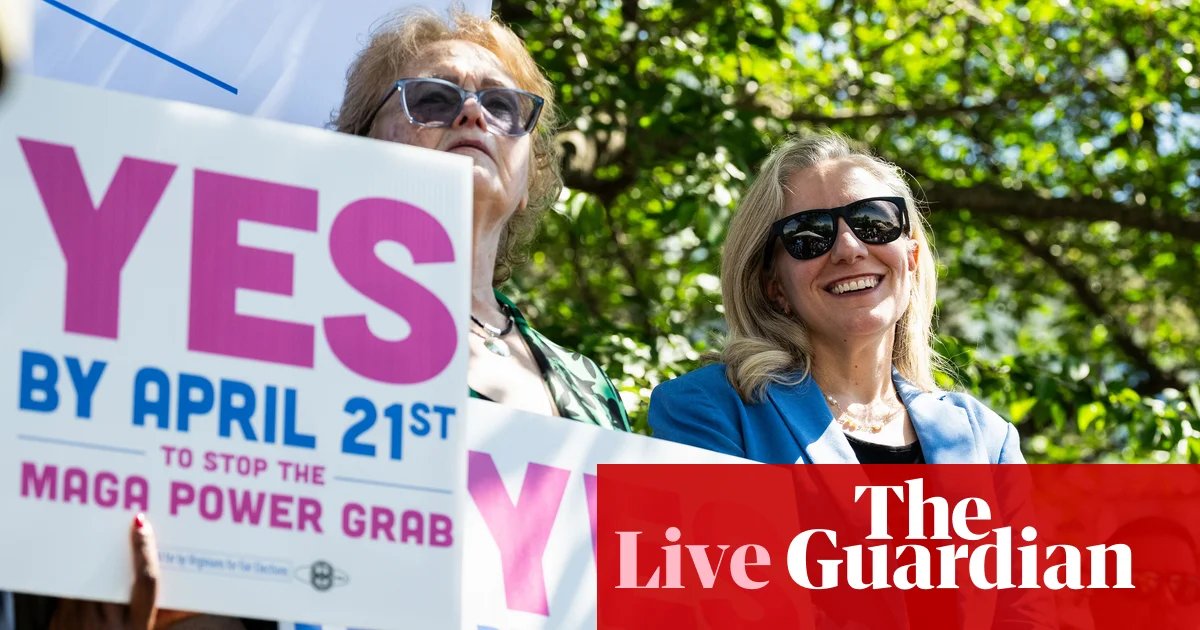 Virginia congressional map vote could embolden Florida Republicans to push for boundary changes, says Jeffries – US politics live | US politics