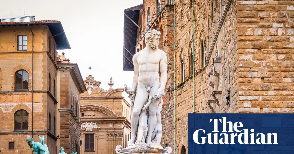 Tourist charged with damaging historic Florentine fountain in pre-wedding prank | Italy