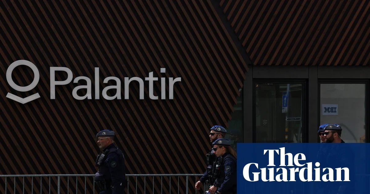 Thousands call on UK ministers to cut ties with US tech giant Palantir | Palantir