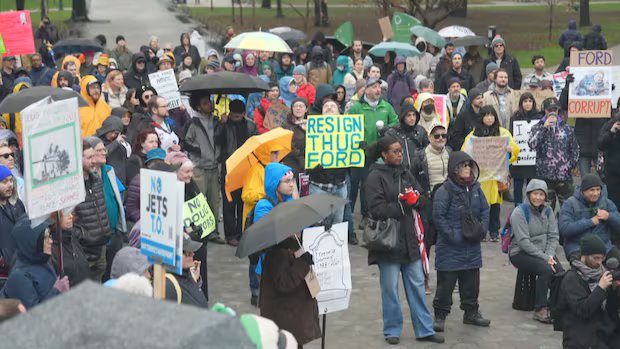 Anti-Doug Ford rallies take place across Ontario to protest OSAP, FOI changes