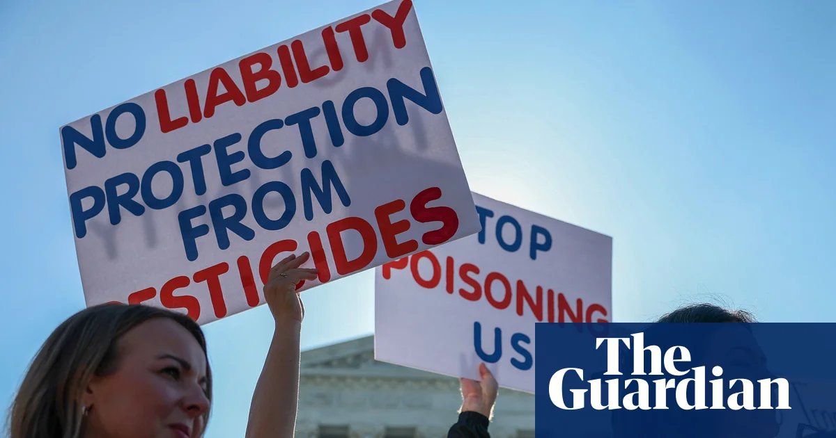 US supreme court weighs blocking lawsuits against Roundup makers alleging weedkiller causes cancer | US supreme court