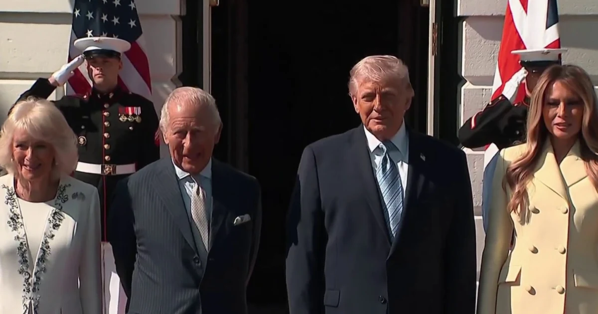 King Charles and Queen Camilla arrive in Washington to meet with President Trump and First Lady 