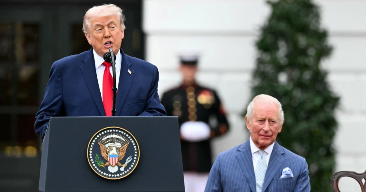 Trump speaks at White House welcome ceremony for King Charles and Queen Camilla