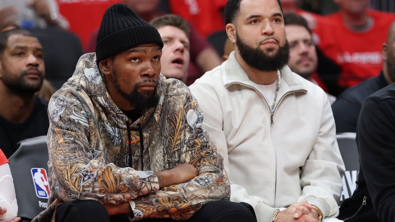 Rockets rule out Kevin Durant (ankle) for Game 5 vs. Lakers